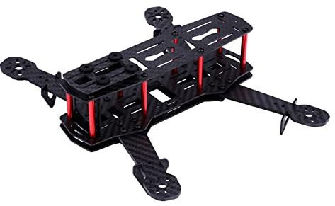 Drohnenrahmen-Kit Mit Schrauben, 2 Typen 250-mm-Quadcopter, FPV-Racing-Drohnen-Kit Kompatibel Mit QAV250, Flugzeugzelle Für DIY-Drohnen(Carbon Fiber)