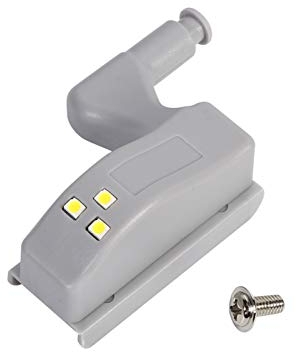 SEAFRONT 10Pcs Hinge LED Sensor Light for Cabinet Doors Cabinet Hinge Light for Modern Kitchen Home Lamp Warm/Cool White Lamp (Warm White)