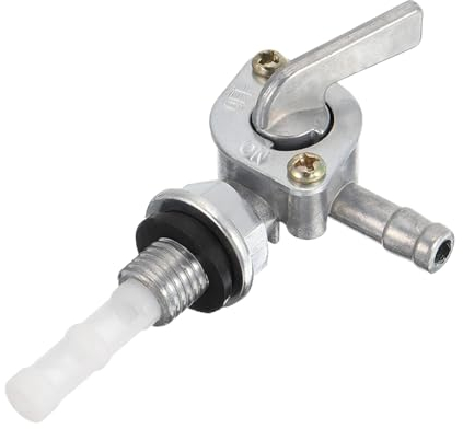 JNNJ Motorrad Benzintank Kraftstoffhahn, Motor-Kraftstofftank-Ventil, Motorrad Ventilschalter Benzin Kraftstofftankschalter Schalter, Motorradteile(168 Rechtes Fitting)