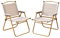 BOOSDEN Campingstuhl 2er, Campingstuhl Faltbar, Belastbar bis 150 kg, campingstuhl klappbar mit Holzgriff, Klappstuhl Camping für Camping, Wandern, Tailgates, Picknick, Strand und Sport