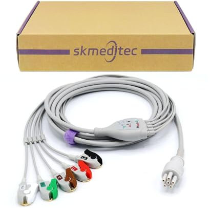Skmeditec Cavo IEC con pizzicamento da 3,1 m e 5 conduttori compatibile con Colin, cavo di connessione diretta in TPU con connettore per monitor a 6 pin