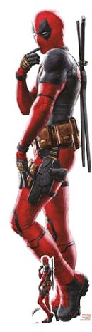 Star Cutouts Deadpool Ryan Reynolds Pappaufsteller mit gratis Mini-Standee Marvel Partys, Deadpool-Fans, Geburtstagen, Geschenken, Partys & Fans