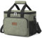 Lifewit 15L Kühltasche klein unterwegs, Isolierte Cooler Bag Lunchtasche faltbar für Herren und Damen, wasserdichte Thermotasche Umhänge für Essen, Bier, Medikamente, Arbeit, Strand, Reise, Dunkelgrün