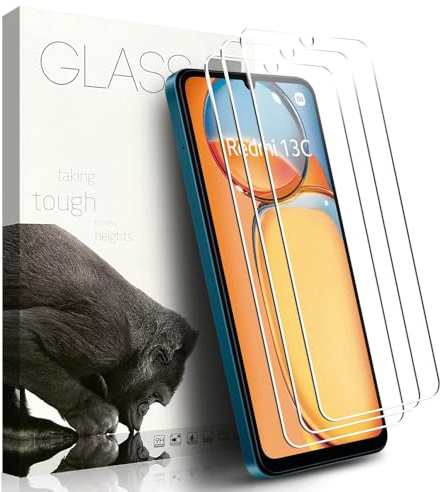 KLWAINM [3 Pièces] Verre Trempé pour Xiaomi Redmi 13C 4G&5G / Poco C65 6.74 Pouces Film de Protection d’écran Tablette Glass Protecteur 9H HD Anti-Rayures Anti-Bulle