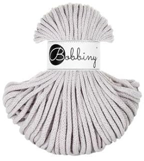 Premium Baumwoll-Flechtschnur - 5mm x 50m - Vielseitige Makramee-Kordel für Stricken, Weben, DIY-Basteln und Heimdekoration - Hochwertige Bunte Bastelschnur Flechtkordel - Moonlight