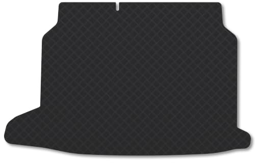 Fits Toyota Yaris Cross (2020+) [Full Hybrid] Carpet Boot Mat | Red Edge Trim Tailored Fit Boot Liner Full Coverage Protection Accessories Easy Clean Anti Slip Made in the UK