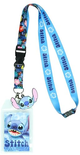 Disney Lilo and Stitch Cordon avec breloque en caoutchouc de 5,1 cm