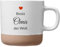 Laser Tattoo Beste Oma der Welt Keramik Kaffeetasse, Weiß, 360ml mit Herz-Design, Druck Spülmaschinenfest (OMA)