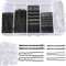 FULHANY 300pcs Epingle Cheveux Femme,Pince Plate Cheveux,Pince Chignon,Set De Pinces à Cheveux 7cm/5cm/6cm/5cm De Tailles DifféRentes Avec éLastiques Transparents Convenant à De Nombreuses Occasions