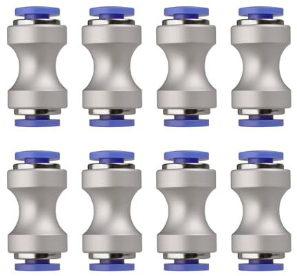 8PCS PTFE Tube Connectors for Bambu Lab X1C/P1S/P1P, 3D Ptiner Teflon PTFE Tube Coupler Pneumatic Joint for Filament Feeding