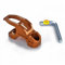 Gancio per manubrio moto Per Vespa LX LXV Sprint GTS GTV 50 150 250 300 Ie Supporto Pompa Freno Moto Morsetto Portaborse Gancio Casco(Orange)