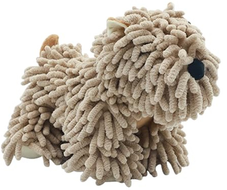 Chenille Dog Hand Towel – Cartoon Animal Shaped, Highly Absorbent Fuzzy Cloth | Perfect for Bathroom, Kitchen, and Household Use Decorative Soft Cleaning Accessory, Cute Plush Drying Ball, Novelty