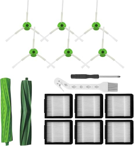 Zeeorymn Kit de Remplacement pour iRobot Roomba Séries I, E, J, avec Filtres et Accessoires, Compatible i1-i8+, e5-e6, j5-j9+（Pas pour le ComboJ7,Combo j9）