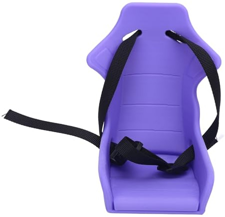 PODSJD puppentrage Puppensitz Fahrrad, faltbar, Verstellbarer Gurt, Kunststoff, Front Doll Bike Seat, Gelb – robust, leicht, ideal für Kinder und Puppenliebhaber (Lila)