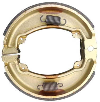 Honda Ganasce Freno Posteriore per CN 250, Modello 1993, Set Freni a Tamburo, Colore Oro Metallizzato
