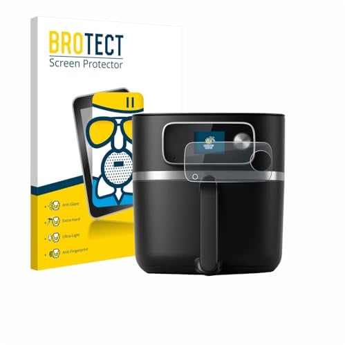 BROTECT Entspiegelungs Schutzglas für Philips Airfryer HD9880/90 Schutzfolie Panzer Folie Glas Matt [Extrem Kratzfest 9H, Anti-Reflex]