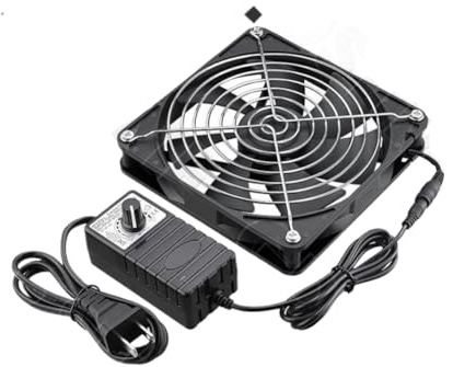 120MM 12V Fan 220V 240V Adjustable Speed Case Fan Compatible With Server Cabinet PC 12025(14025 Ball Fan)