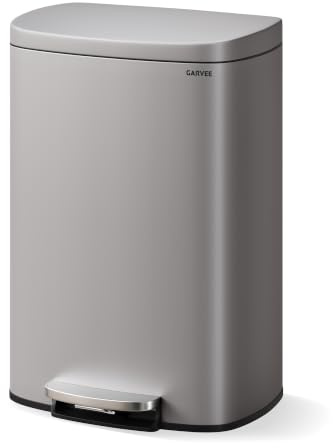 Acekool Poubelle De Cuisine 50L Avec Pédale - Grande Poubelle Ovale En Acier Inoxydable, Couvercle à Fermeture Silencieuse, Seau Intérieur Amovible, Bac à Ordures Pour Cuisine, Bureau