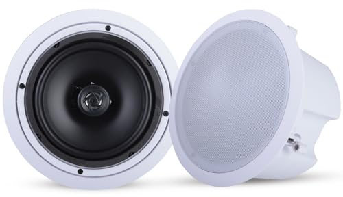 Pyle PDPC82 8-Inch 2-Way In-Ceiling Flush Mount Enclosure Speaker System
