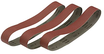 DEWALT NASTRI ABRASIVI PER MOLE DA BANCO 45x715 gr.120 - confezione da 3 fogli - 10 fori