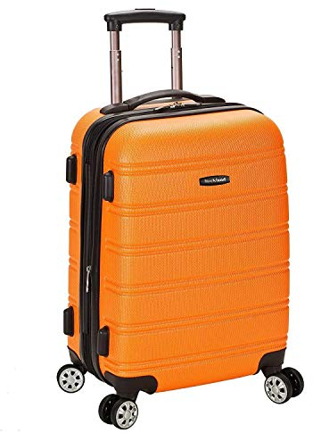 Rockland Melbourne 51 cm Erweiterbares Handgepäck aus ABS Koffer-Set, 38 Liter, Orange