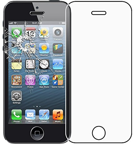 ebestStar - kompatibel mit iPhone SE Panzer Schutz Glas iPhone 5 5S Schutzfolie, 9H gehärte Schutzglas, HD Displayschutz, Ultrabeständig