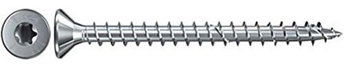fischer Power-Fast FPF-ST 3,0 x 30 ZPF - Spanplattenschrauben mit Senkkopf und Vollgewinde zum Befestigen von allg. Holzverbindungen, blauverzinkt - 200 Stück - Art.-Nr. 652305