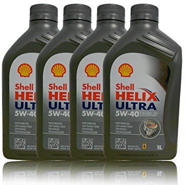 4x1 Liter Shell Helix Ultra 5W-40 API SN/CF; ACEA A3/B3, A3/B4; BMW LL-01; MB-Freigabe 229.5, 226.5; VW 502.00/505.00; Porsche A40; Renault RN0700, RN0710; PSA B71 2296, Ferrari. Erfüllt die Anforderungen von Fiat 9.55535-Z2 und Chrysler MS-10725