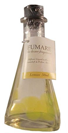 Raumduft mit Perlen - Diffuser mit 6 Stäbchen - 50ml Duftöl Lufterfrischer verschiedene Düfte (Lemon)