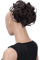 CAISHA Dutt Haarteil Zopf Haarknoten Hepburn-Dutt Haargummi Hochsteckfrisuren DM15cm Gewellt Schokobraun HK103