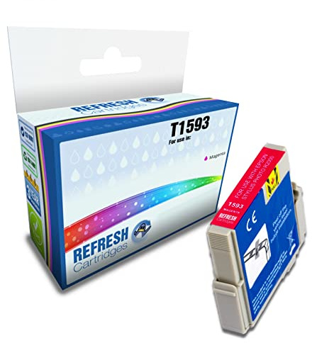Refresh Cartridges Remanufactured Ink Cartridge Replacement for Epson T1593 (Magenta)