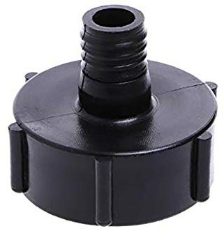 Tankschlauchadapter, 1000 l, Kunststoff, IBC-Tankadapter, Gartenschlauch-Adapter, Armaturen, Werkzeuge, 60 mm Gewinde, Import auf 25 mm Anschlussschlauch