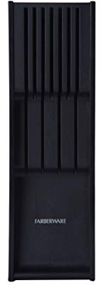 Farberware 5229614 7 Slot Messer-Organizer mit Schublade, Kunststoff, Schwarz
