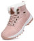 Stivali da Neve Ragazzi Ragazze Fodera Calda Scarpe Stivaletti Invernali con Imbottitura Calda Unisex Bambini Rosa Gr.27