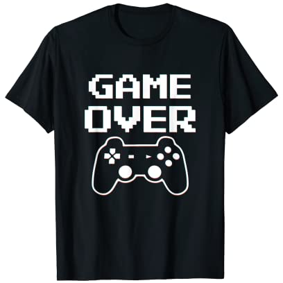 Gamer Outfit Game Over Controller Konsolen Design T-Shirt