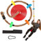 TURFEE Climbing Rope Tree Kids Swing with Platforms and Disc Swings Seat,Outdoor Indoor Backyard Playground Swingset Accessories Single Disk 6 Ft Outdoor Climbing Rope,Carabiner &4 Ft Tree Strap