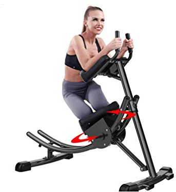 XYLUCKY Ab Coaster, Abdominal Crunch Coaster Fitnessgeräte, rotierendes Knieschoner-Design, zusammenklappbarer Platz sparend, geeignet für Büros, Balkone, Fitnessstudio