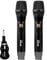 Gemini GMU-M200 Pro UHF Wireless Microphone Set, Rechargeable, 1/4 Jack, for PA/Mixers - Ideal for Karaoke, Live Performances, 2-Pack