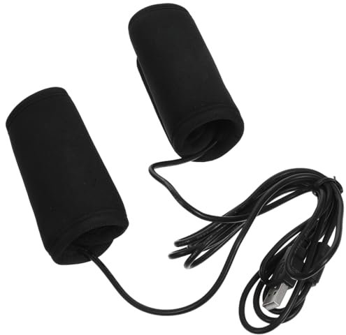 SOLUSTRE Heated Grips Motorcycle USB Heated Grips Handlebar Heated Motorcyle Grip Cover Removable Handlebar Warmer for Motorcycle Bike Electrombile
