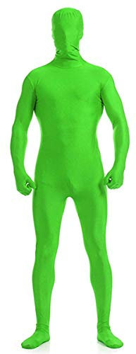 Aniler Costume Zentai per uomo e donna, in spandex, taglia L, verde lime