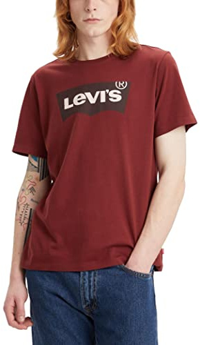 Levi's Men's Graphic Crewneck Tee T-Shirt, Port, S