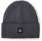 Calvin Klein Jeans Herren Monogram Rubber Patch Beanie K50K509896 Gestrickte Mütze, Grau (Industrial Grey), OS