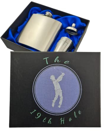 The 19th Hole Coffret cadeau flasque de golf