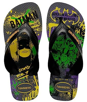 Havaianas Kids Max Herois, Sandalias Niños, Steel Grey/Black, 27/28