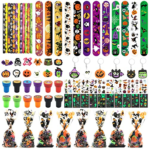 Shinybox Halloween Giocattoli per Bambini, 98 Pezzi Regalini Festa Compleanno, Gadget per Carnevale e Natale