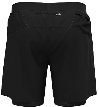 ODLO Laufhose Herren Kurz X-Alp 6 Inch I Laufshort 2 in 1 I Sporthose