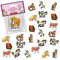 24 Fensterbilder * PFERDE * als Mitgebsel zum Kindergeburtstag oder zum Basteln | Pony Deko Geschenk Kinder Geburtstag Sticker Aufkleber
