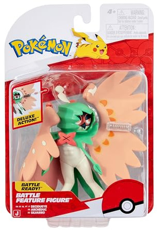 Pokémon PKW3038 - Battle Feature Figure - Silvarro, offizielle bewegliche Figuren, 11,5 cm