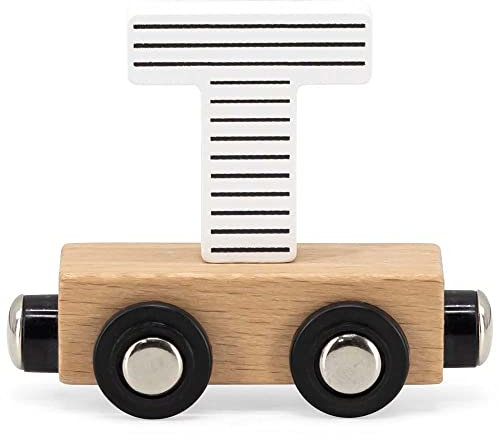 Elefantasie Buchstabenzug Namenszug Holzeisenbahn magnetisch Holzbuchstaben Wunschname zusammenstellen T bunt