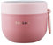 bainuote Müsli To Go Becher 600ml Joghurtbecher Auslaufsicherer Müslibecher To Go Porridge Becher PP Lunchbox to go mit Klapp-Löffel für Jedes Frühstück Mittagessen-Pink